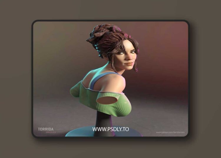Torrida Minis – Panam Palmer Bust – 3D Print 1 Torrida Minis – Panam Palmer Bust – 3D Print