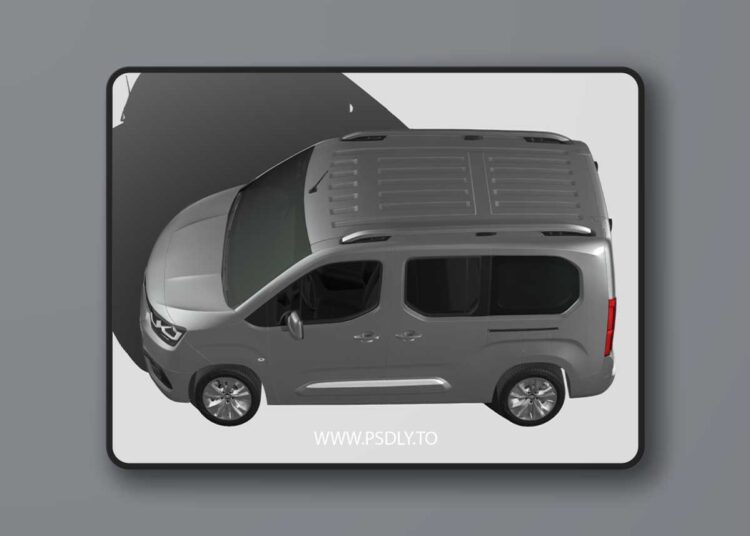 Toyota ProAce City Verso 2020 3D Model 1 Toyota ProAce City Verso 2020 3D Model