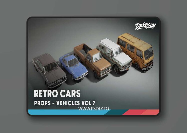 Vehicles VOL.7 - Retro Cars (Low Poly) (5.4) 1 Vehicles VOL.7 - Retro Cars (Low Poly) (5.4)