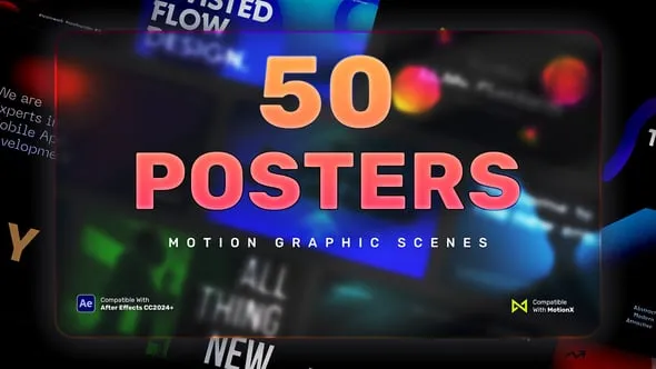 Videohive - 50 Poster Scenes | After Effects - 59094457 1 50 Poster Scenes | After Effects