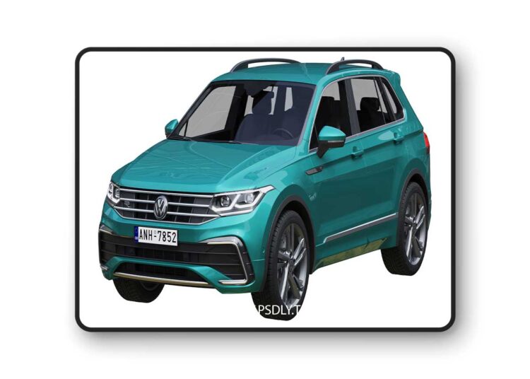 Volkswagen Tiguan 2021 with HQ Interior 3D Model 1 Volkswagen Tiguan 2021 with HQ Interior 3D Model