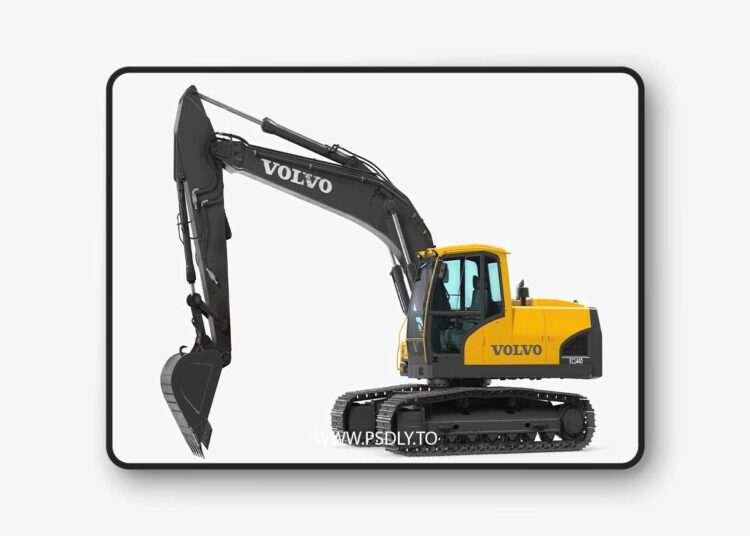 Volvo Tracked Excavator 3D Model 1 Volvo Tracked Excavator 3D Model