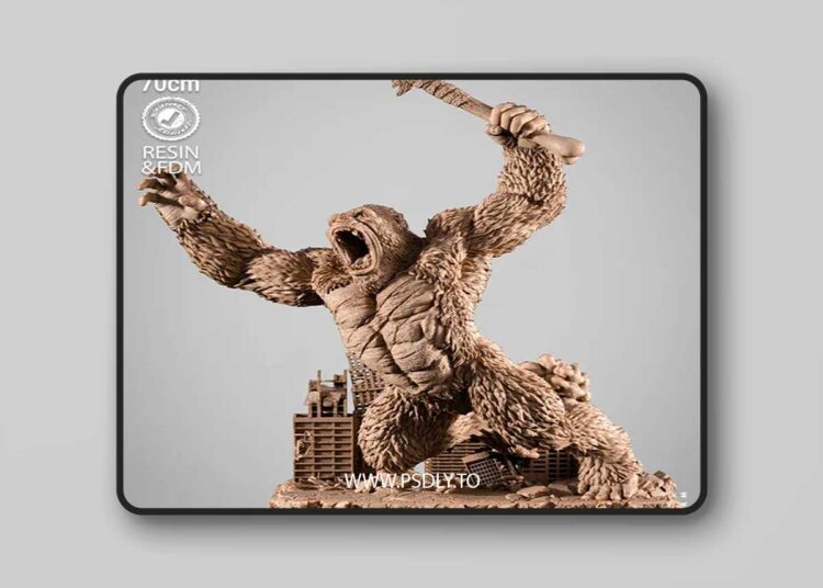 WICKED – Kong Sculpture – 3D Print Model STL 1 WICKED – Kong Sculpture – 3D Print Model STL