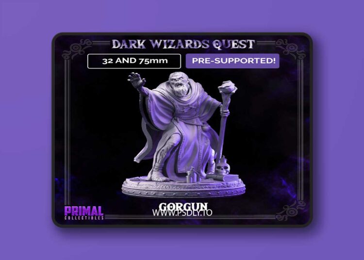 Wizard Zombie Gorgun – 3D Print 1 Wizard Zombie Gorgun – 3D Print