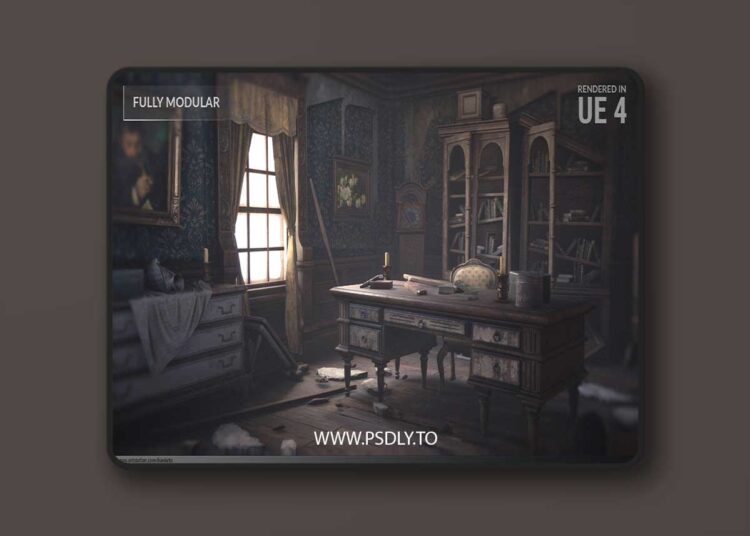 Abandoned Mansion Fully Modular Asset Pack 1 Abandoned Mansion Fully Modular Asset Pack