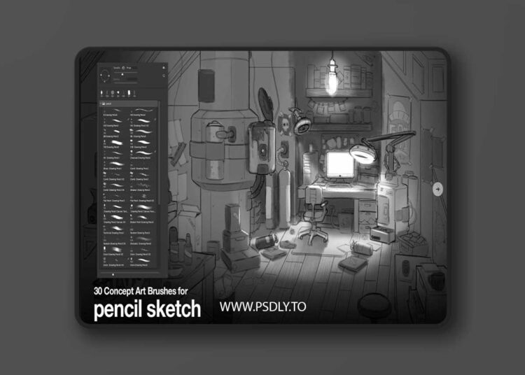 Artstation - 30 Brushes for Concept Art 1 Artstation - 30 Brushes for Concept Art