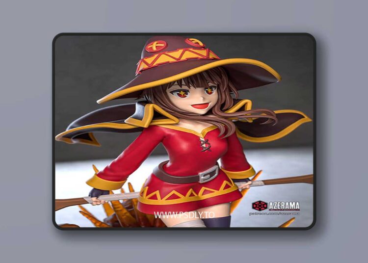 Azerama – Konosuba – Megumin – 3D Print 1 Azerama – Konosuba – Megumin – 3D Print