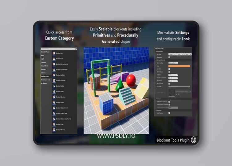 Blockout Tools Plugin v1.52 (5.8) for Unreal Engine 1 Blockout Tools Plugin v1.52 (5.6)
