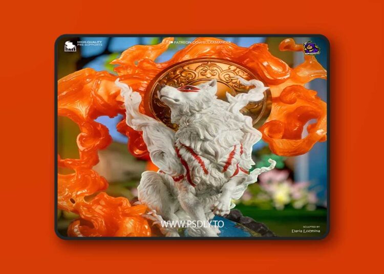 Bulkamancer Sculpts – Amaterasu – Okami – 3D Print 1 Bulkamancer Sculpts – Amaterasu – Okami – 3D Print