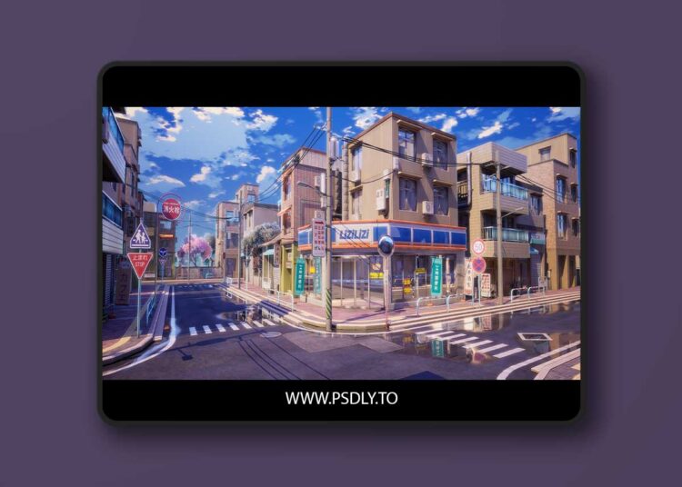 Cartoon Street (5.1 – 5.6) for Unreal Engine 1 Cartoon Street (5.1 – 5.6)