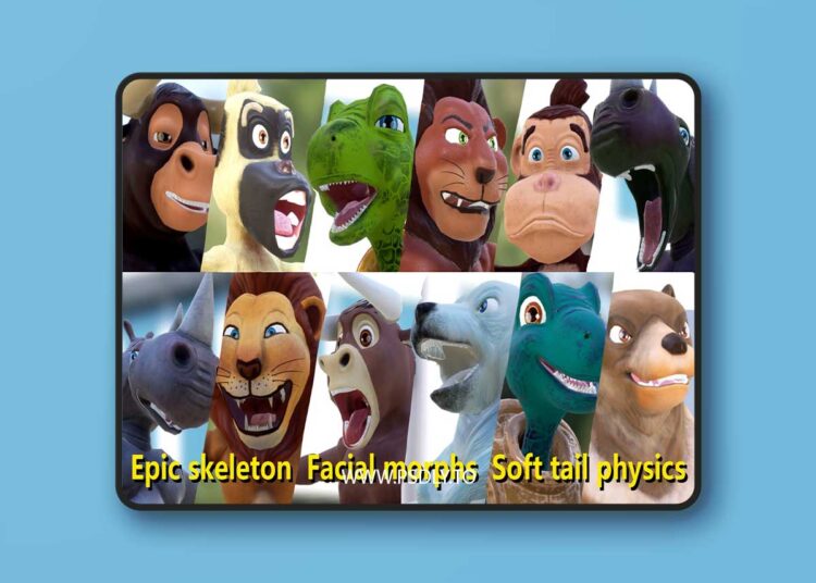 Cartoons Animals Pack 2 (4.21 – 4.27 and 5.0 – 5.6) for Unreal Engine 1 Cartoons Animals Pack 2 (4.21 – 4.27 and 5.0 – 5.6)