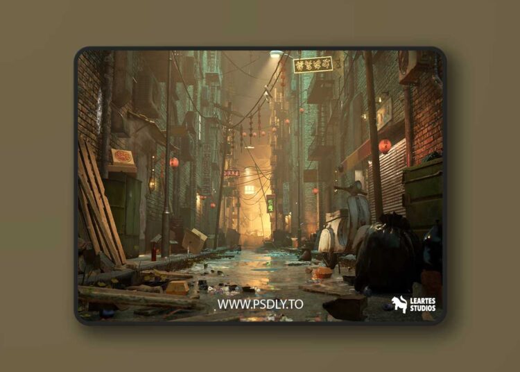 Chinese Alley Environment 3D Model 1 Chinese Alley Environment 3D Model