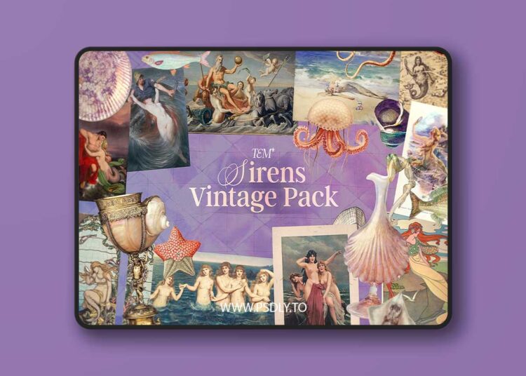 CreativeMarket - Sirens - Vintage Sea Pack 291614232 1 CreativeMarket - Sirens - Vintage Sea Pack 291614232