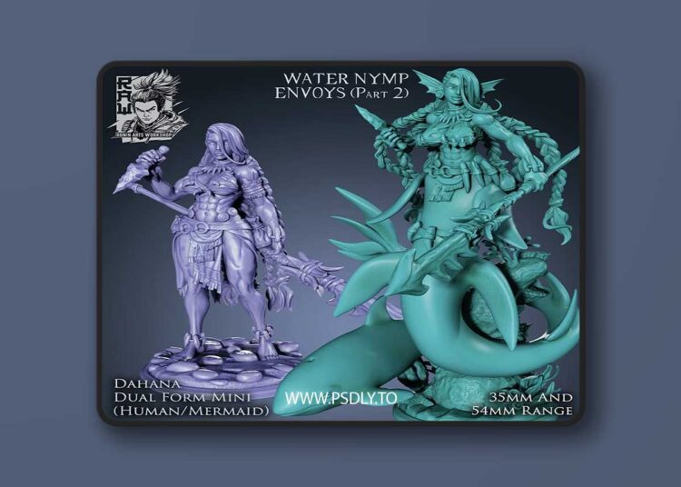 Dahana The Hunter Nymph Form – 3D Print Model 1 Dahana The Hunter Nymph Form – 3D Print Model