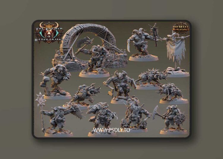 Daybreak Miniatures – The Rawmen of Haarkanjaka – 3D Print 1 Daybreak Miniatures – The Rawmen of Haarkanjaka – 3D Print