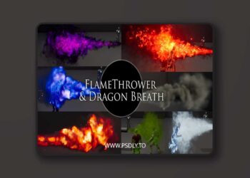 FlameThrower and Dragon Breath VFX ( with SFX ) [5.2 – 5.6]