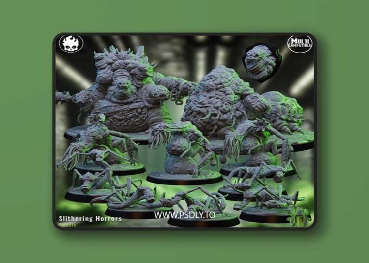 Fleshcraft Studio – Slithering Horrors – 3D Print Model STL 1 Fleshcraft Studio – Slithering Horrors – 3D Print Model STL