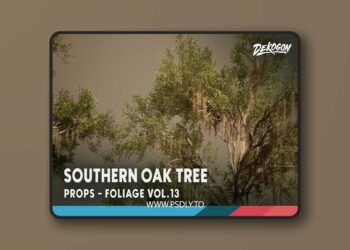 Foliage VOL.13 - Southern Oak Trees (Nanite and Low Poly) [5.1 – 5.6]