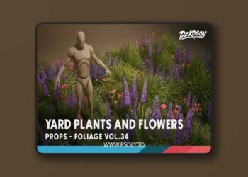 Foliage VOL.34- Yard Plants and Flowers (Low Poly) [5.3 – 5.6]