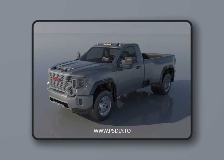GMC Sierra 3500HD Regular Cab 2022 – 3D Print 1 GMC Sierra 3500HD Regular Cab 2022 – 3D Print