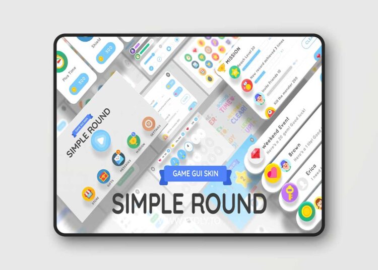GUI - Simple Round (4.27 and 5.0 – 5.8) for Unreal Engine 1 GUI - Simple Round (4.27+)