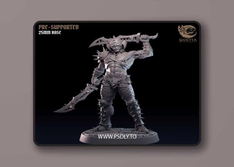 Goetia Miniatures – Kadal Militia Soldier 1 – 3D Print Model 1 Goetia Miniatures – Kadal Militia Soldier 1 – 3D Print Model