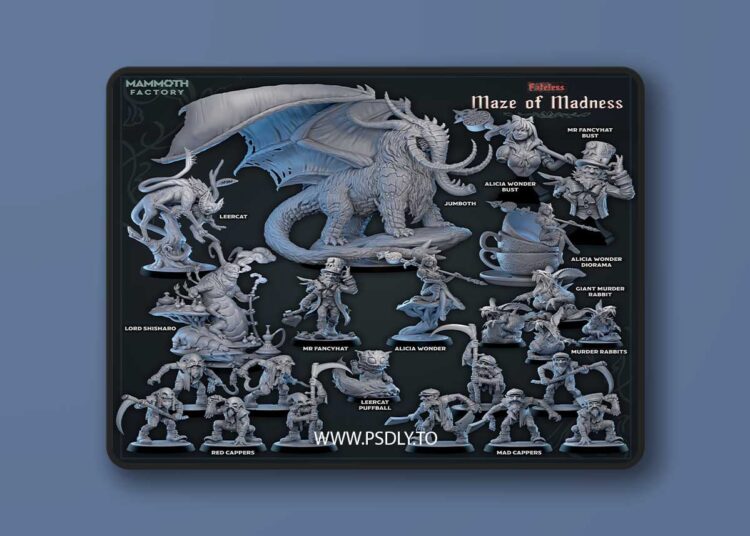 Mammoth Factory – Maze of Madness May 2025 – 3D Print Model STL 1 Mammoth Factory – Maze of Madness May 2025 – 3D Print Model STL
