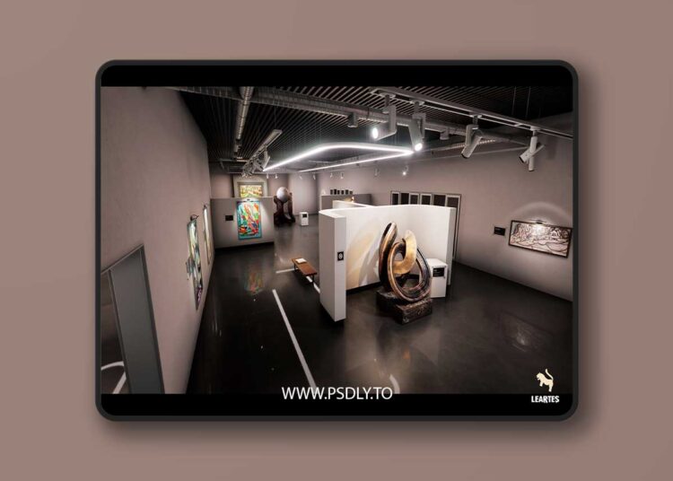 Modern Art Museum Environment ( Art Museum Exhibition Showroom ) 1 Modern Art Museum Environment ( Art Museum Exhibition Showroom )