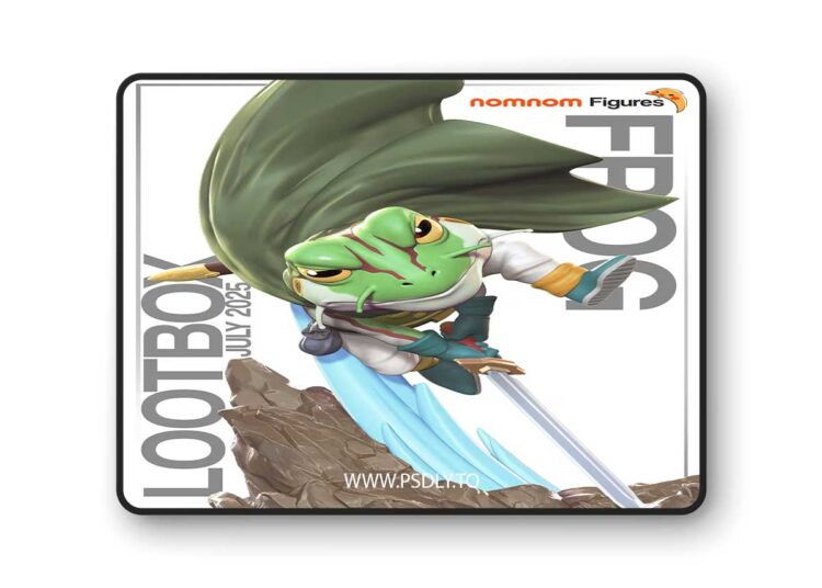 Nomnom Figures – Frog – Crono Trigger – 3D Print Model STL 1 Nomnom Figures – Frog – Crono Trigger – 3D Print Model STL