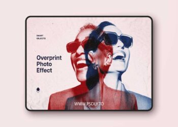 Overprint Photo Effect for Photoshop