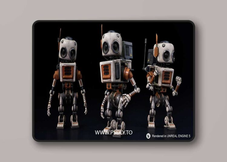 Robot Robbie 01 (4.19 – 4.27 and 5.0 – 5.6) for Unreal Engine 1 Robot Robbie 01 (4.19 – 4.27 and 5.0 – 5.6)