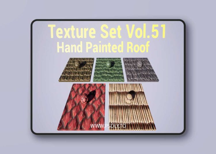 Roof Vol.51 - Hand Painted Textures 1 Roof Vol.51 - Hand Painted Textures