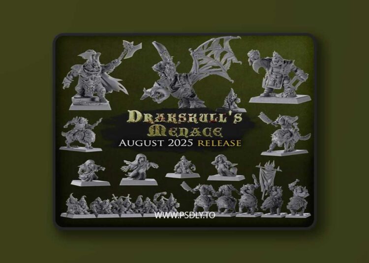 Titan Forge Miniatures – Drakskull’s Menace August 2025 – 3D Print Model STL 1 Titan Forge Miniatures – Drakskull’s Menace August 2025 – 3D Print Model STL