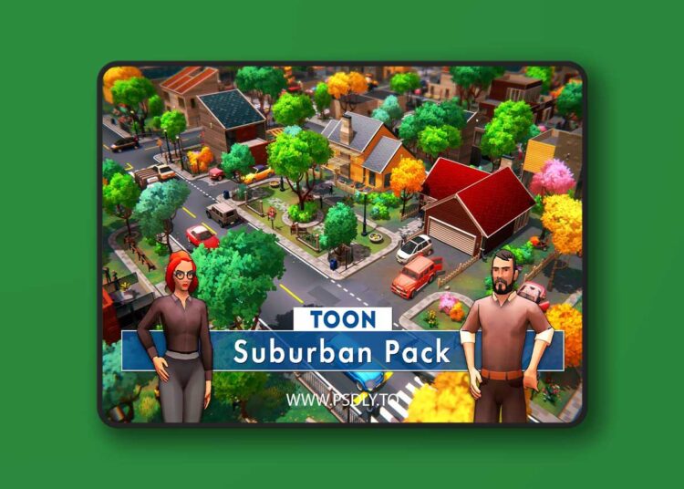 Toon Suburban Pack v1.0.4 for Unreal Engine 1 Toon Suburban Pack v1.0.4