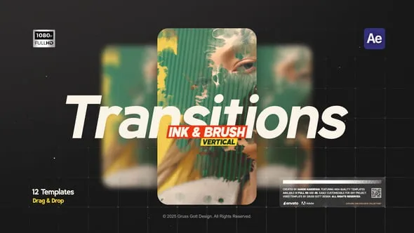 Videohive - Vertical Ink & Brush Transitions - 59190681 1 Vertical Ink & Brush Transitions