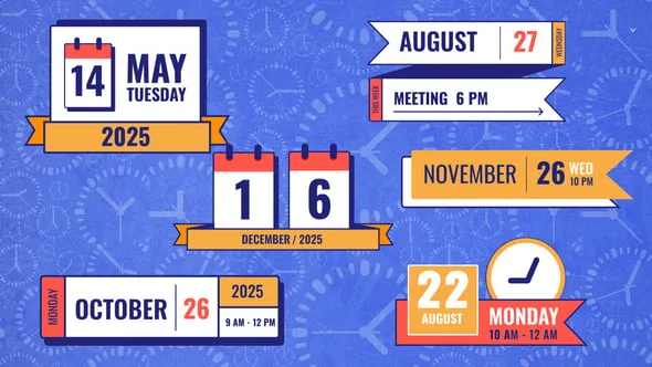 Videohive - Calendar Date Time Reminder Lower Thirds 2 - 59243356 1 Calendar Date Time Reminder Lower Thirds 2