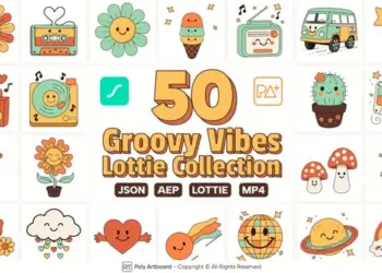 Videohive - Groovy Vibes Collection For After Effects - 59313452