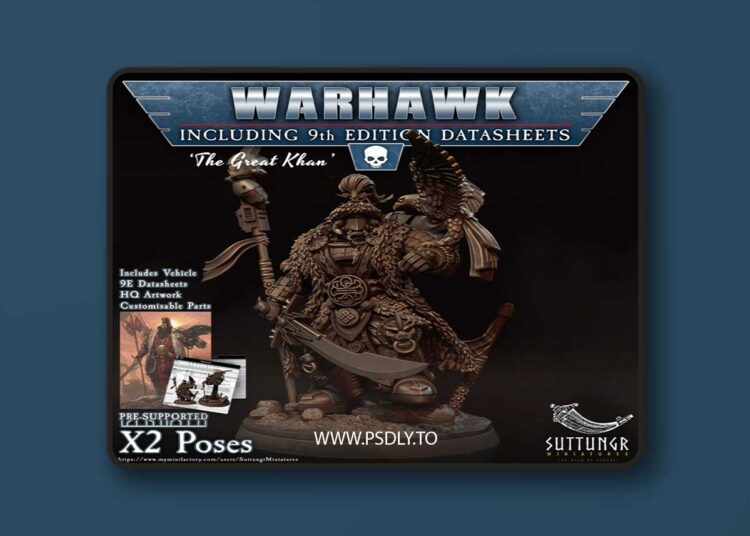 Warhawk The Great Kahn Sire of Scars – 3D Print 1 Warhawk The Great Kahn Sire of Scars – 3D Print