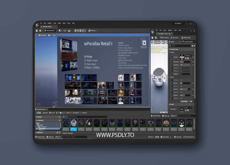 wParallax Retail I (4.26 - 4.27, 5.0 - 5.1) for Unreal Engine 1 wParallax Retail I (4.26 - 4.27, 5.0 - 5.1)