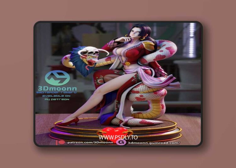 3Dmoonn – One Piece – Boa Hancock – 3D Print Model STL 1 3Dmoonn – One Piece – Boa Hancock – 3D Print Model STL