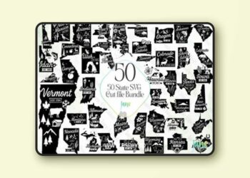 50 State SVG Cut Files Bundle