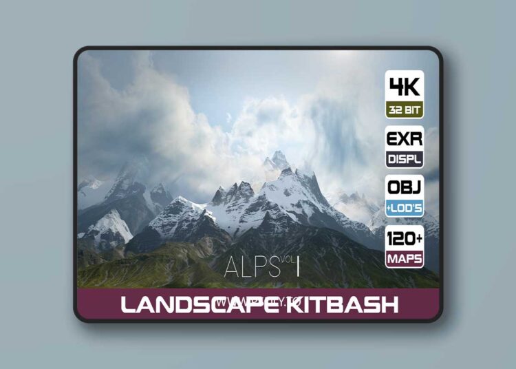 8 LANDSCAPE KITBASH PACK Alpine mountains Vol.1 1 8 LANDSCAPE KITBASH PACK Alpine mountains Vol.1
