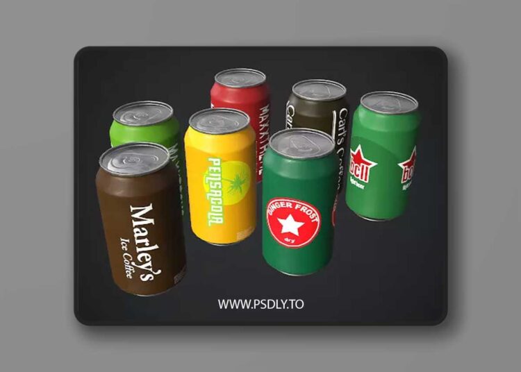 Beverage Cans PBR v1.0 for Unreal Engine 1 Beverage Cans PBR v1.0