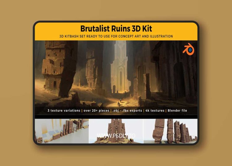 Brutalist Fantasy Ruins for Unreal Engine 1 Brutalist Fantasy Ruins