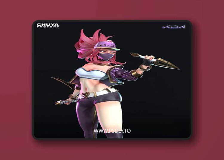 Chuya Factory – KDA Akali – 3D Print Model STL 1 Chuya Factory – KDA Akali – 3D Print Model STL