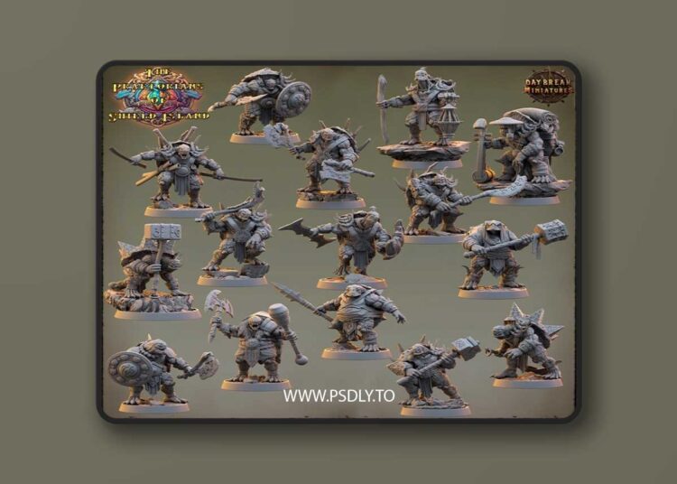 Daybreak Miniatures – The Praetorians of Shield Island – 3D Print Model 1 Daybreak Miniatures – The Praetorians of Shield Island – 3D Print Model