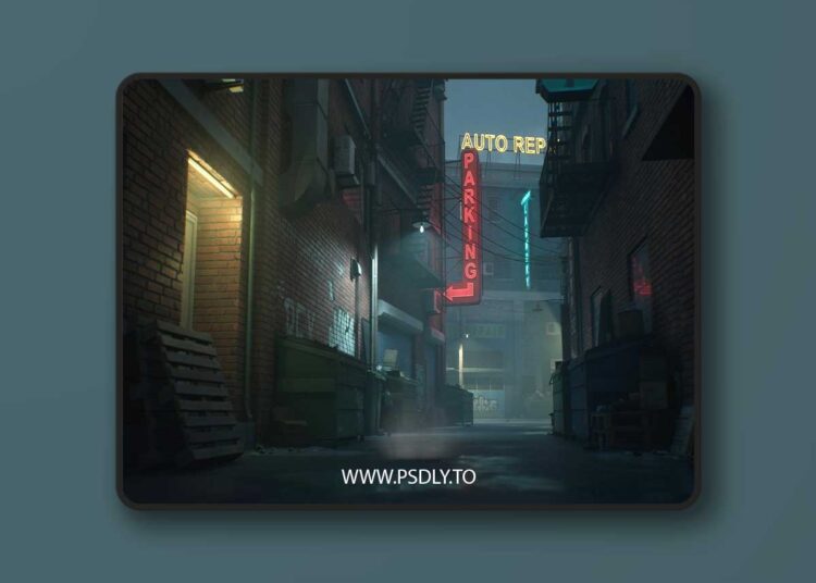 Downtown Alley (4.27 and 5.0 – 5.8) for Unreal Engine 1 Downtown Alley (4.19+)