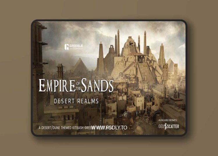Empire Of The Sands - Desert Structures Kitbash Greeble Assets 1 Empire Of The Sands - Desert Structures Kitbash Greeble Assets