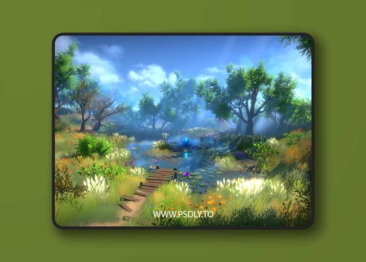 Fantasy Environment - Summer Pond v1.0 1 Fantasy Environment - Summer Pond v1.0