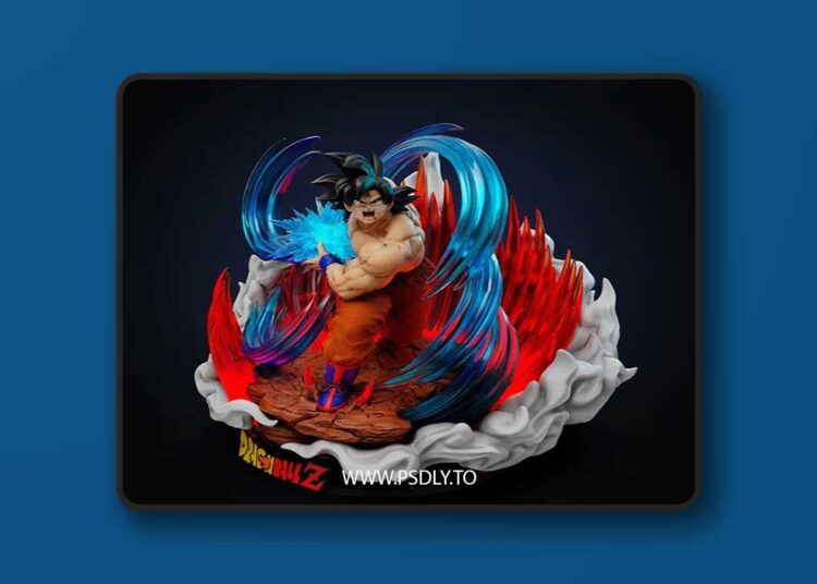 Goku Kaioken – Dragon Ball Z – 3D Print Model 1 Goku Kaioken – Dragon Ball Z – 3D Print Model